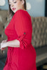 Reckless Abandon Dress In Red