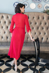 Reckless Abandon Dress In Red