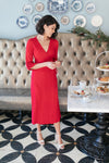 Reckless Abandon Dress In Red