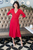 Reckless Abandon Dress In Red