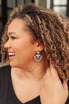 Rhinestone Art Deco Statement Earrings