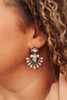 Rhinestone Art Deco Statement Earrings