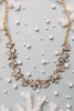 Rhinestone Tiered Floral Necklace