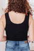 Ribbed Bodysuit in Black
