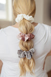 Ribbed & Velvet Scrunchie Set