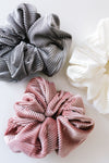 Ribbed & Velvet Scrunchie Set