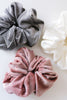Ribbed & Velvet Scrunchie Set