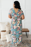 Royal Court Maxi Dress in Jade