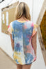Ruffle Sleeve Tie Dye Top