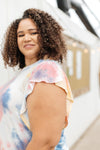 Ruffle Sleeve Tie Dye Top
