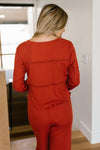 Ruffly Rust Top