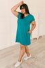 Summer Swing V-Neck Dress In Jade