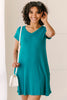 Summer Swing V-Neck Dress In Jade