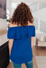 Sexy Señorita Off-Shoulder Top In Blue