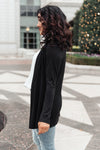 Sienna Sweater Knit Cardigan in Black