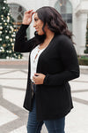 Sienna Sweater Knit Cardigan in Black