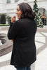 Sienna Sweater Knit Cardigan in Black