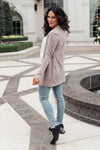 Sienna Sweater knit Cardigan In Light Blush