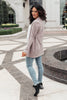 Sienna Sweater knit Cardigan In Light Blush