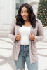 Sienna Sweater knit Cardigan In Light Blush