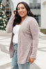 Sienna Sweater knit Cardigan In Light Blush