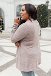 Sienna Sweater knit Cardigan In Light Blush