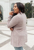 Sienna Sweater knit Cardigan In Light Blush