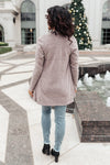 Sienna Sweater knit Cardigan In Light Blush