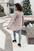 Sienna Sweater knit Cardigan In Light Blush
