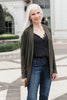 Sienna Sweater knit Cardigan In Olive
