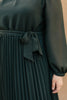 Simple And Pleated Dress in Eden
