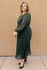 Simple And Pleated Dress in Eden