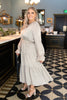 Simply Satin Dove Colored Dress