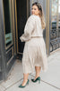 Simply Satin Dove Colored Dress