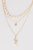 Snake Layered Pendant Necklace