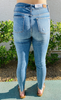 Piper - Judy Blue Mid-Rise Skinny Destroyed Hem