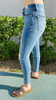 Piper - Judy Blue Mid-Rise Skinny Destroyed Hem