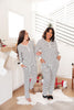 Snuggle in Stripes Pajama Top in White/Black