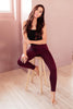 So Soft Inside Leggings in Burgundy