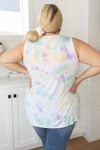 Spotty Connection Tank In Lilac & Mint