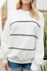 Stitched Together Pullover in White