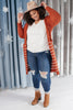 Stripes And Rust Cardigan