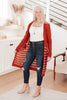 Stripes And Rust Cardigan