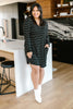 Stripes For Likes Dress in Black