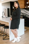 Stripes For Likes Dress in Black