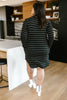 Stripes For Likes Dress in Black