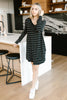 Stripes For Likes Dress in Black