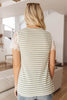 Stripes Of Olive Top