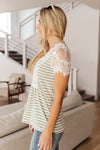 Stripes Of Olive Top