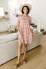 Stripes T-Shirt Dress In Rose